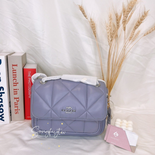 美國代購??台灣現貨 Coach Puffy羊皮兩用鏈包 肩背包 斜背包