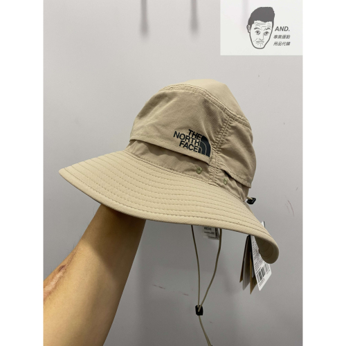 【AND.】THE NORTH FACE 北臉 復古 卡其 漁夫帽 戶外 休閒 釣魚 露營 防曬 NF0A5FX6254