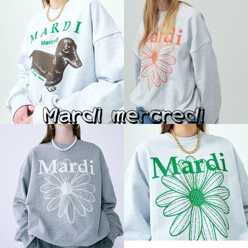 [現貨] 韓國門市正品 Mardi mercredi 秋冬 大學T 衛衣 金高銀 김고은 短T 門市直購 非東大門打板衣