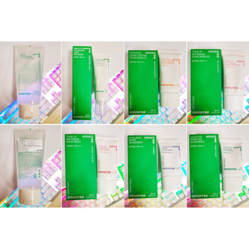 INNISFREE 高效UV毛孔隱形防曬霜 玻尿酸 綠茶玻尿酸保濕防曬精華 向日葵完美清爽 亮顏控油 亮顏水感 蘆薈凝膠