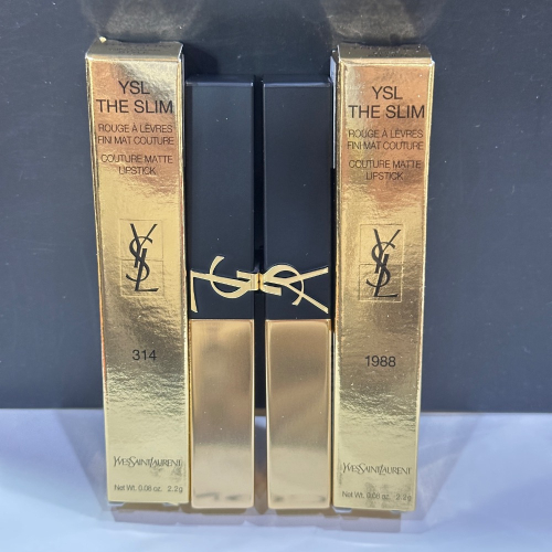 YSL 奢華煙管柔霧唇膏 小金條 314 1988 YSL 奢華緞面絲絨唇膏 聖羅蘭 口紅 全新