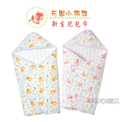NEW STAR 花園小狐狸 新生兒包巾 包巾被 嬰兒包巾 台灣製 2530