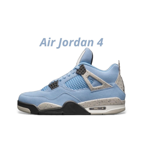 ?Air Jordan 4 “University Blue” 大學藍/北卡藍UNC 水泥灰潑墨CT8527-400