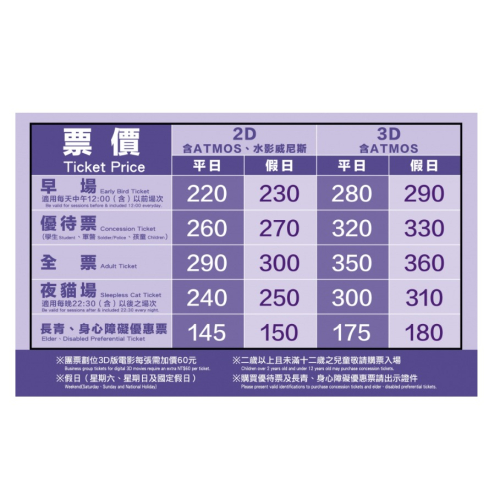 威尼斯影城電影票230，使用期限116.05.31