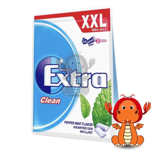 Extra 益齒達 Extra口香糖 92.4g 薄荷無糖口香糖 潔淨無糖口香糖 超值包 口香糖 唯龍購物