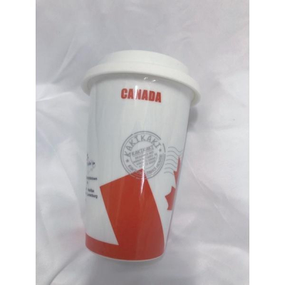 ? 雙層陶瓷杯??國旗杯+杯墊 超值組 ?馬克杯/杯子/交換禮物/保溫杯/送禮/✨ Second Hand ?