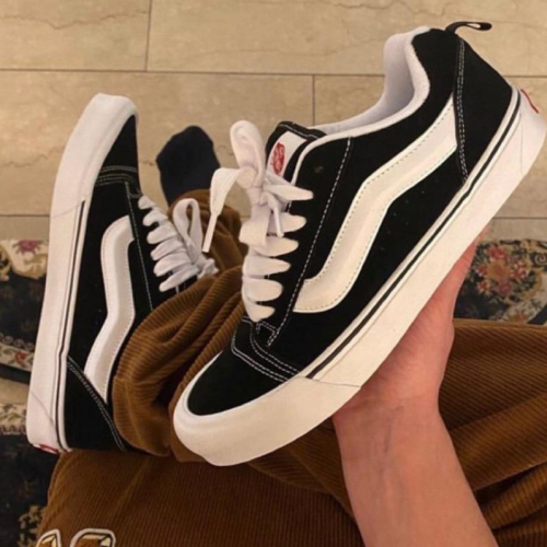[unclev1966] 現貨 Vans KNU SKOOL 黑白 經典款 百搭 麵包鞋 滑板鞋 日韓系 男女款