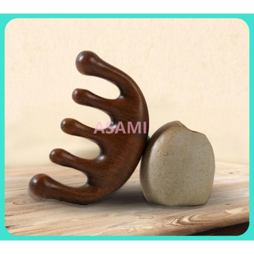 金絲檀按摩梳 寬齒木梳 按摩器頭部梳 經絡按摩梳 原木梳 頭皮按摩梳 檀香木梳