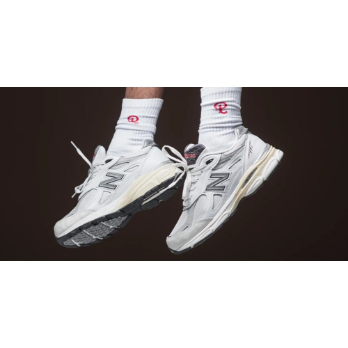 《Value》New Balance 990 白色 白灰 復古 透氣 皮革 慢跑鞋 休閒鞋 M990AL3