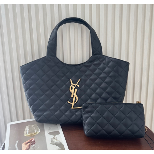 幾乎全新YSL/女士ICARE羊皮革購物袋ysl包