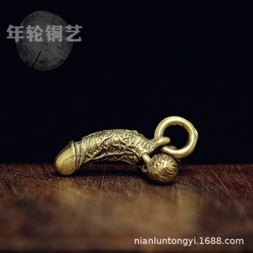 新款新款黃銅JJ鑰匙扣創意趣味個性吊墜小雞雞鑰匙扣掛件吊墜地攤