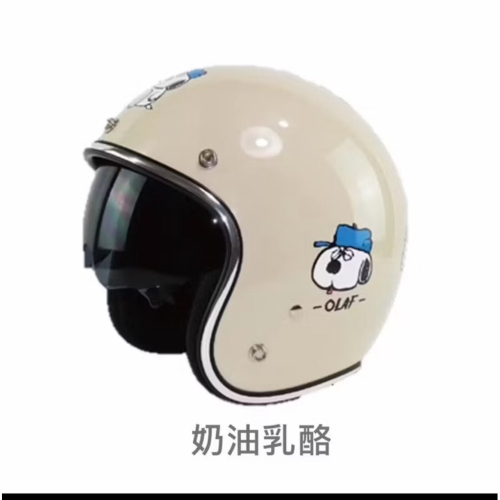 史努比/歐拉夫｜3/4罩安全帽｜【送泡泡鏡片】史奴比｜歐拉夫【台灣製造】