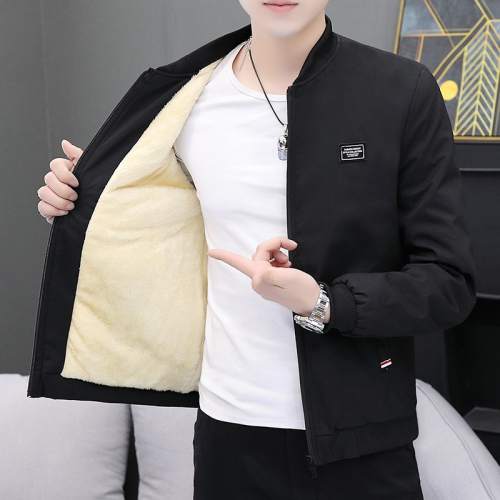 秋冬季男士加絨夾克加厚外套青少年冬天保暖衣服韓版潮流學生男裝