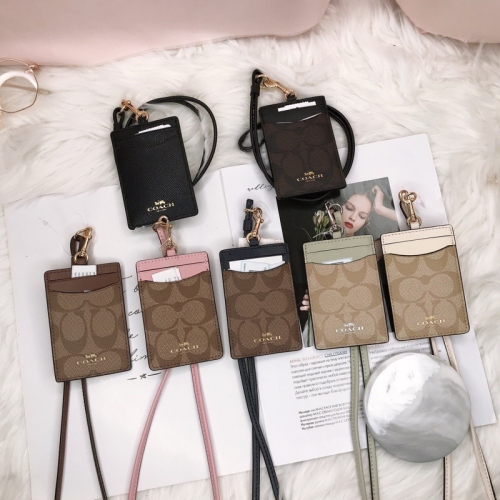 美國代購??台灣現貨 Coach 證件套 證件夾 證件掛繩