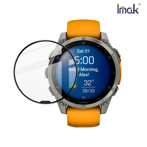 Imak 艾美克 GARMIN Fenix 8 AMOLED (47mm) 手錶保護膜 保護貼 手表保護貼