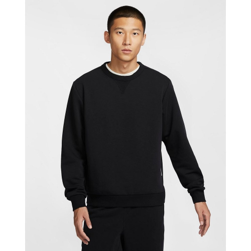 【WS】NIKE DRY CREW 黑 刺繡LOGO 口袋拉鍊 運動 休閒 長袖 T恤 大學T FZ0221-010