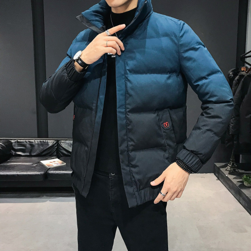 冬裝男士立領麪包服棉衣外套加厚秋冬季新款韓版修身潮流羽絨棉服
