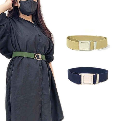 彈力腰帶【台灣製造】對扣鬆緊腰帶 女用皮帶 鬆緊腰帶 洋裝腰帶 女皮帶 女腰帶 金屬扣環 釦環腰帶 腰封 腰繩 腰鍊