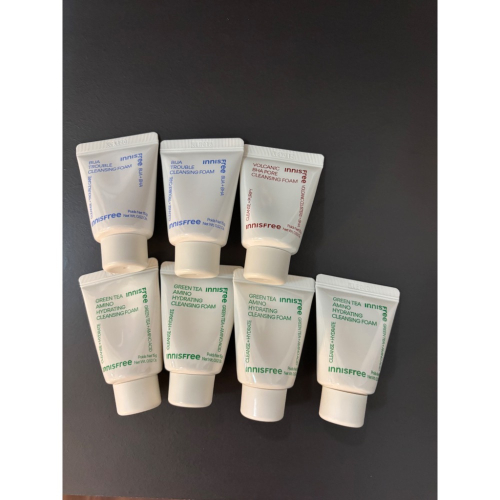 innisfree 明星潔面乳小樣15g(綠茶/火山/香榧)