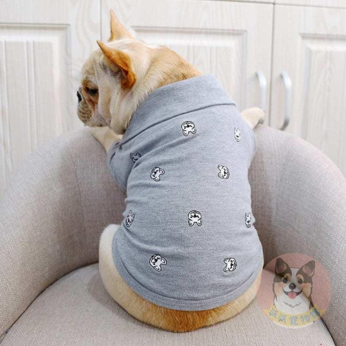 ❤️法鬥POLO衫❤️ 狗衣服 狗狗衣服 寵物衣服 寵物服飾 中小型犬 襯衫 法鬥衣服幼犬博美吉娃娃比熊貴賓狗小狗衣服