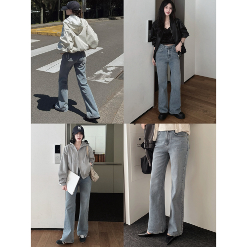 正韓製修身挺版靴型褲 pants / slowand 리얼애쉬 탄탄핏 세미부츠컷 데님팬츠