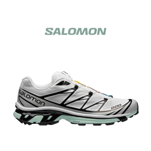? Salomon XT-6 越野登山鞋哈士奇 L41317300 白黑色｜白色｜黑色｜薄荷綠｜網眼布鞋面｜防潑水｜運