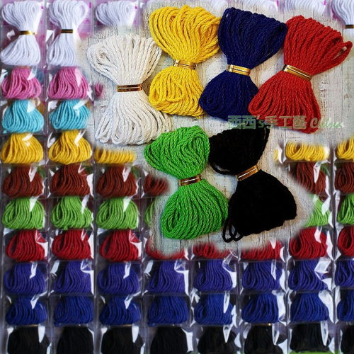 西西手工藝材料 29351 彩色棉線(長360cm) 純色棉繩 macrame用線 棉繩捆綁繩 燈蕊 酒精燈繩 滿額免運