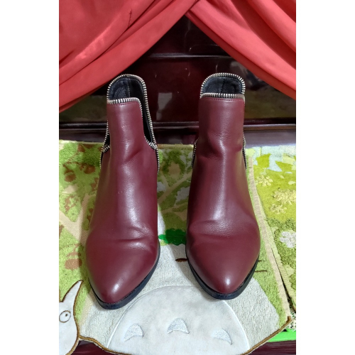 二手MERCCI Boutique NO.22 皮革 短靴 36號