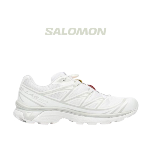 ? Salomon XT-6 越野登山鞋 L41252900 白灰色｜月岩灰｜白色｜網眼布鞋面｜防潑水｜運動鞋 男女通