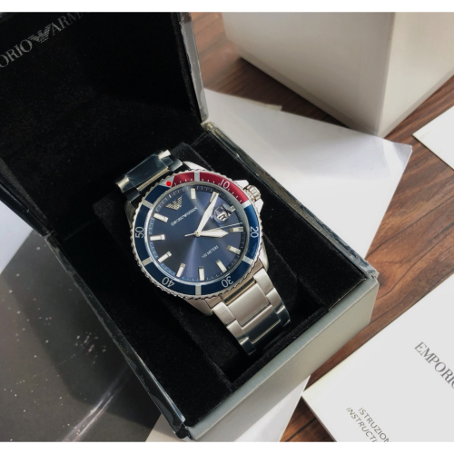 Emporio Armani 藍面鋼帶 AR11339 阿瑪尼男錶