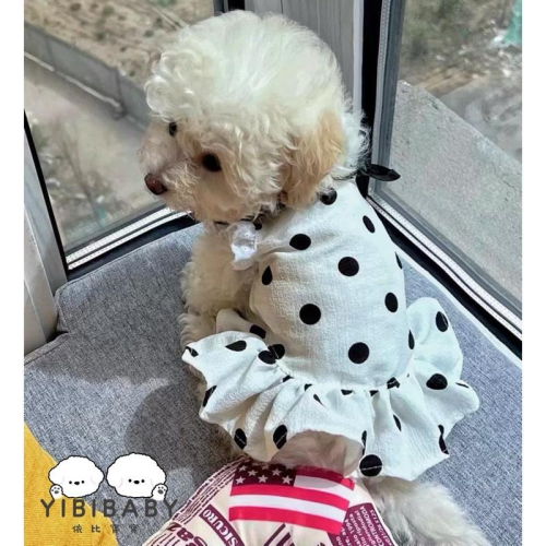 可愛波點裙寵物衣服