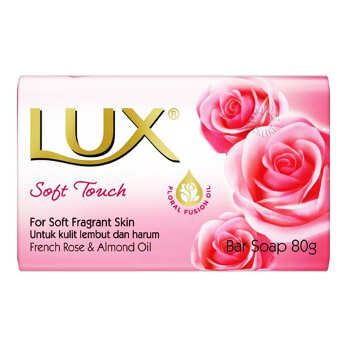 【LUX 麗仕】潤膚香皂-水嫩柔膚/粉色(80g)【5435】