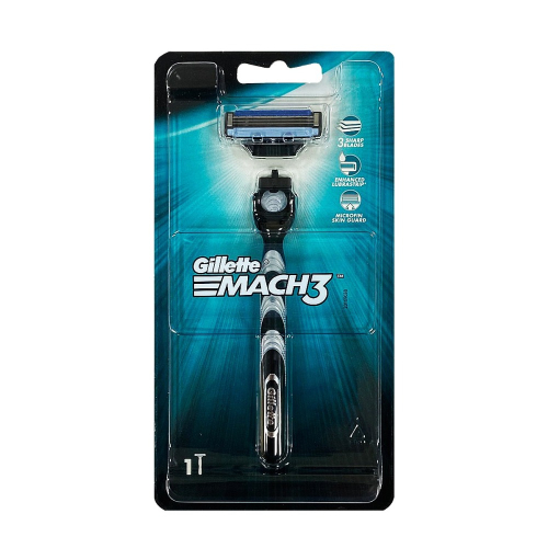 【Gillette 吉列】三層刀片刮鬍刀(1把入)【4711】