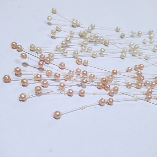西西手工藝材料 30589 魚線珍珠(約10入)長約12cm顏色隨機 釣魚線 尼龍線 透明線串珠線 魚線穿珍珠 滿額免運