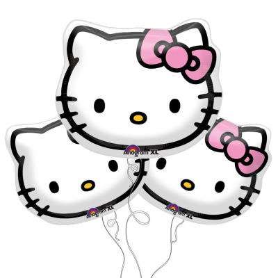 KITTY造型頭_幸福星辰氣球館_KITTY_凱蒂貓_慶生告白_生日派對_周年慶_空飄球_Anagram美國進口鋁箔球