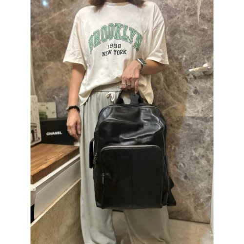 ? 現貨【?? Tanned】|韓國 進口牛皮後背包款?正韓 真皮系列 牛皮皮革 稀有包 電腦包 露營包 旅遊包 出差包