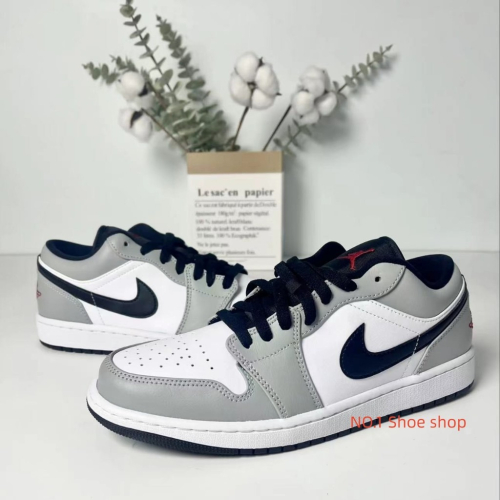 Air Jordan 1 Low Light Smoke Grey 灰白黑 煙灰 黑灰 553558-030