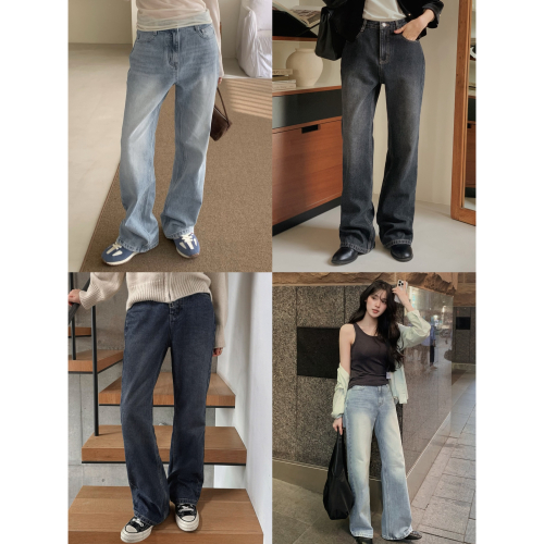 無刷毛/刷毛? KAI半喇叭版型牛仔褲 pants / slowand 카이 세미부츠컷 데님팬츠