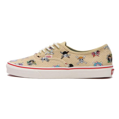 [unclev1966] Vans Authentic X One Piece 海賊王 聯名 船徽 米黃 滑板 男女款