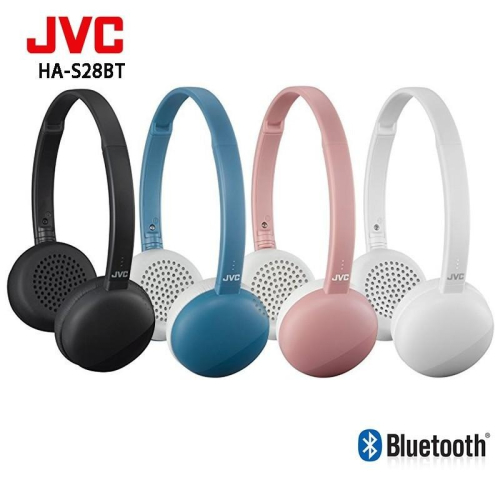 JVC HA-S28BT 馬卡龍造型無線藍牙輕量小耳罩式耳機 福利品