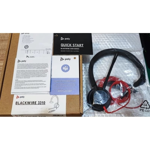 全新原廠貨 2年保固 Poly Plantronics Blackwire C3310 USB線控頭戴單耳耳機