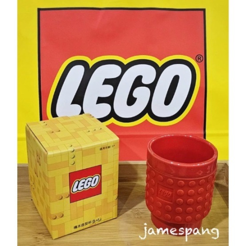 現貨 【台中翔智積木】 LEGO 樂高積木造型馬克杯 杯子 陶瓷馬克杯 紅色 防燙