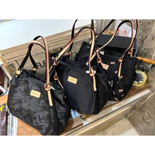 韓國??空運～?韓國尼龍兩用包～?ensoen樹羔牛皮尼龍手提斜背包‼️～肩背包～斜背包