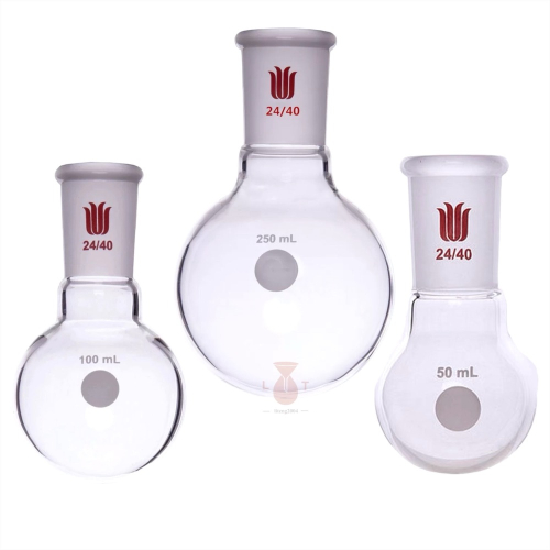 SYNTHWARE 圓底燒瓶 50ml～250ml 磨口燒瓶 單口燒瓶 實驗器材 玻璃燒瓶 欣維爾