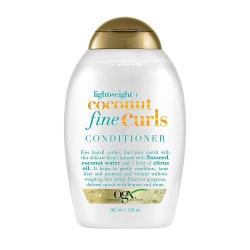預購 OGX Lightweight Coconut Fine Curls Conditioner 輕盈椰子細捲髮護髮素