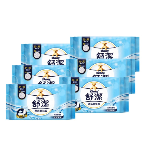 Kleenex 舒潔 濕式衛生紙 40抽x6包(天然綠茶複合配方)