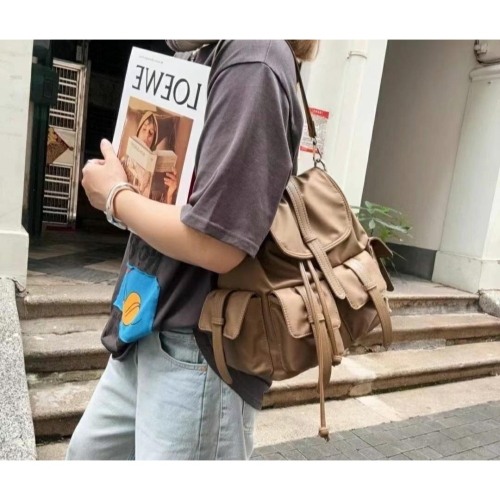 韓國TRO 多功能單肩斜挎後背包