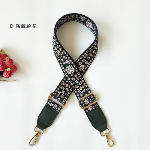韓 滿版花朵 皮革包包背帶肩揹帶/寬背帶/斜揹帶/寬肩帶 包包揹帶 減壓背帶