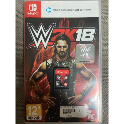 二手 NS SWITCH WWE 2K18