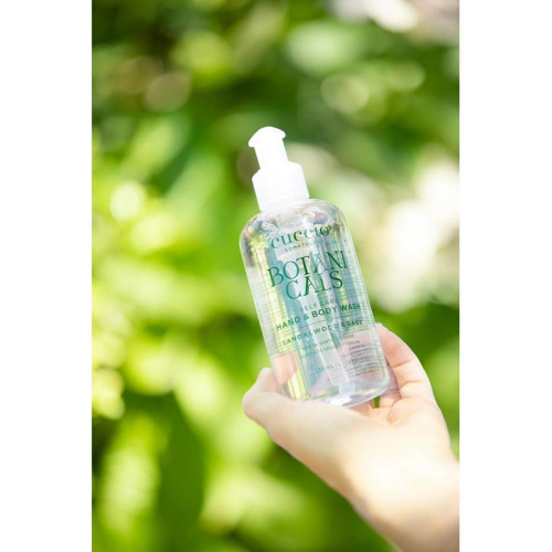 美國代購現貨Cuccio somatology香檀木鼠尾草植物手部及身體沐浴露236ml 洗手乳香氛沐浴乳spa